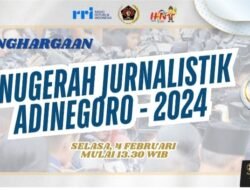 PWI Umumkan Penghargaan Anugerah Jurnalistik Adinegoro 2024