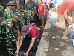 Sambut Ramadhan, TNI dan Forkopimcam Bangil Kerja Bakti