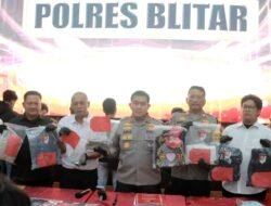 Polisi Amankan 11 Pesilat Diduga Pelaku Pengeroyokan di Blitar