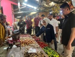 Satgas Pangan Polres Mojokerto Kota Sidak Pasar