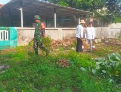 Koramil Banyuanyar  Kerja Bakti bersama Sejumlah Pihak