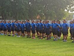 Prajurit Kodim 0819 Pasuruan Laksanakan Olahraga Bersama