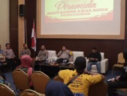 Sinergi, Kapolres Pasuruan Ngopi Bareng Bersama Awak Media
