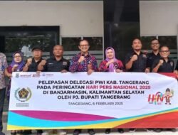 Pj Bupati Lepas Delegasi PWI Kabupaten Tangerang Ikuti HPN 2025