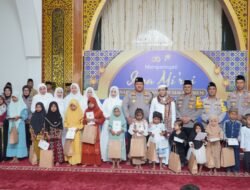 Polres Pasuruan Gelar Isra Mi’raj dan Beri Santunan Anak Yatim
