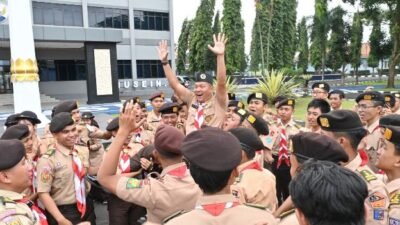 Lanud Husein Sastranegara Gelar Pelatihan Dasar Kepemimpinan Saka Dirgantara.