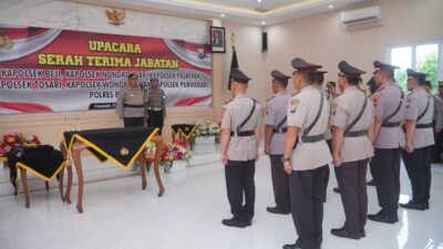 Kapolres Pimpin Sertijab 5 Kapolsek Dilingkungan Polres Pasuruan