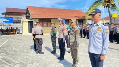 olres Pesisir Barat Melaksanakan Apel Gelar Pasukan Operasi Keselamatan Krakatau 2025