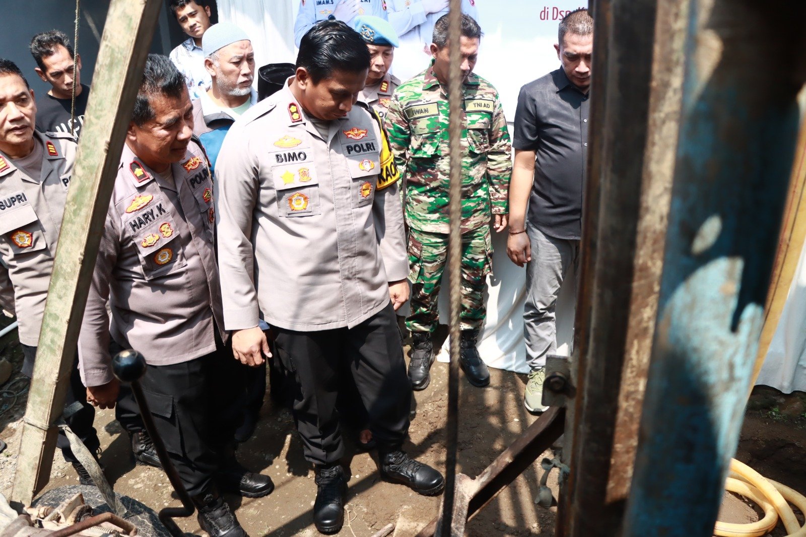 Polres Kediri Bangun Sumur Bor untuk Mushola di Desa Damarwulan