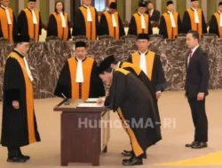 Ketua  MA RI Lantik Sejumlah Pejabat Baru