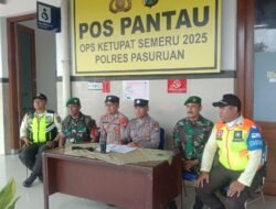 TNI-Polri Siaga Mudik Lebaran 2025 di Stasiun KAI Bangil