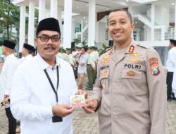 Kapolres Kediri Kota Sosialisasi Mudik Aman, dan Hotline Polri 110
