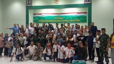 Kodim 0809/Kediri Gelar Bukber dan Santunan Bareng Wartawan