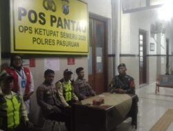 Koramil Bangil Pastikan Pemudik Aman di Stasiun KAI Bangil