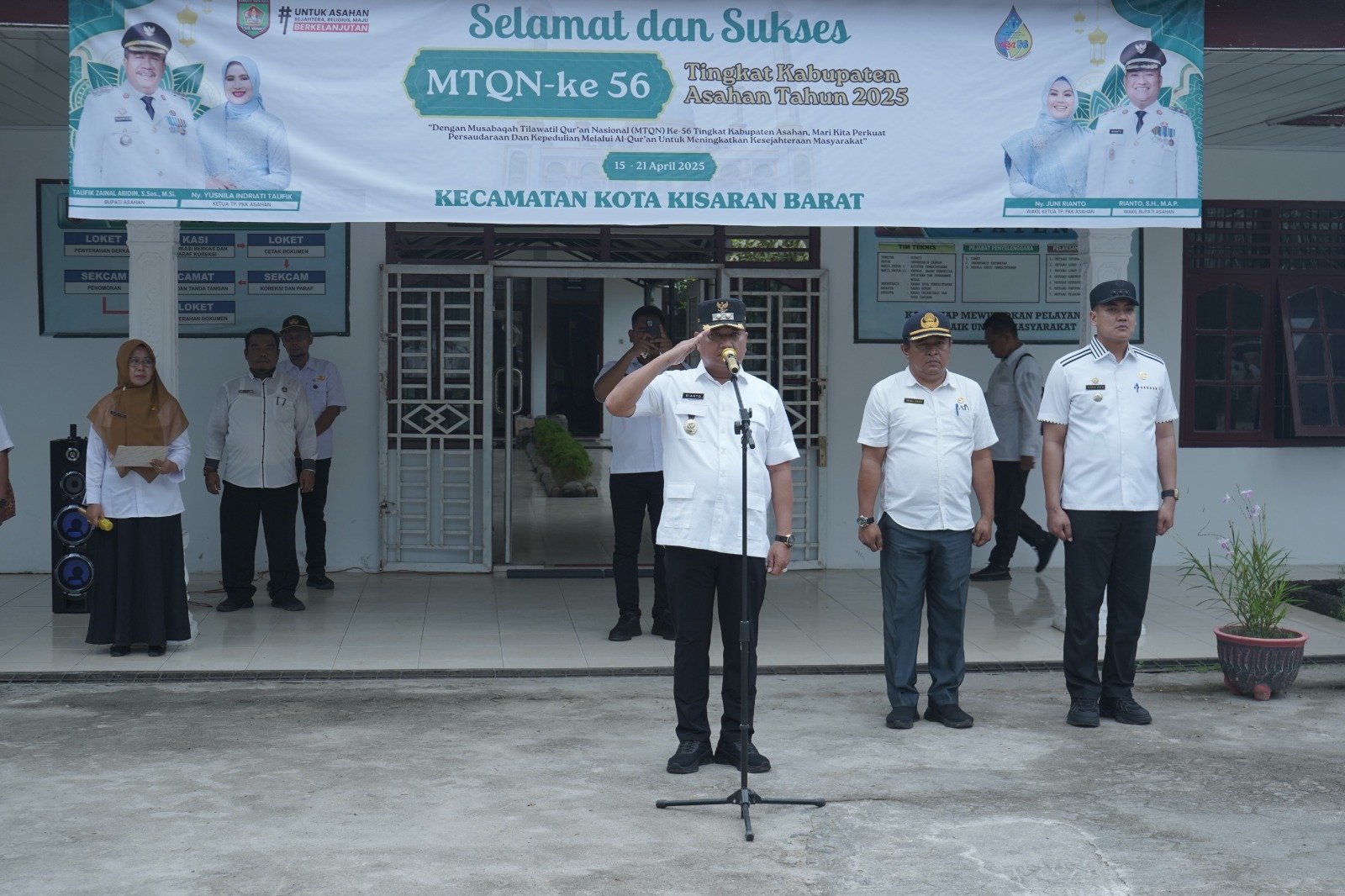 Wakil Bupati Asahan Pimpin Apel di Kecamatan Kota Kisaran Barat (Foto Istimewa)