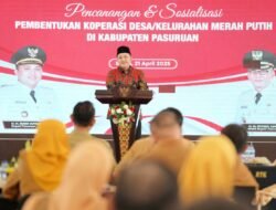Bupati Pasuruan Canangkan Koperasi Merah Putih