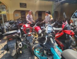 Polsek Kenjeran Bubarkan Balap Motor Liar dan Sita 29 Motor