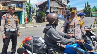 Kapolres Kediri Kota Turun Langsung Pantau Arus Lalin Pasca Lebaran