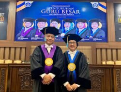 Pasangan Suami-Istri Dikukuhkan Sebagai Guru Besar Unair
