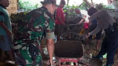 Banjir dan Longsor Terjang Kediri, TNI-Polri Kerahkan Tim Bantu Warga