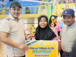 Bupati Pasuruan Tutup Turnamen Bola Voli Bupati Cup II 2025