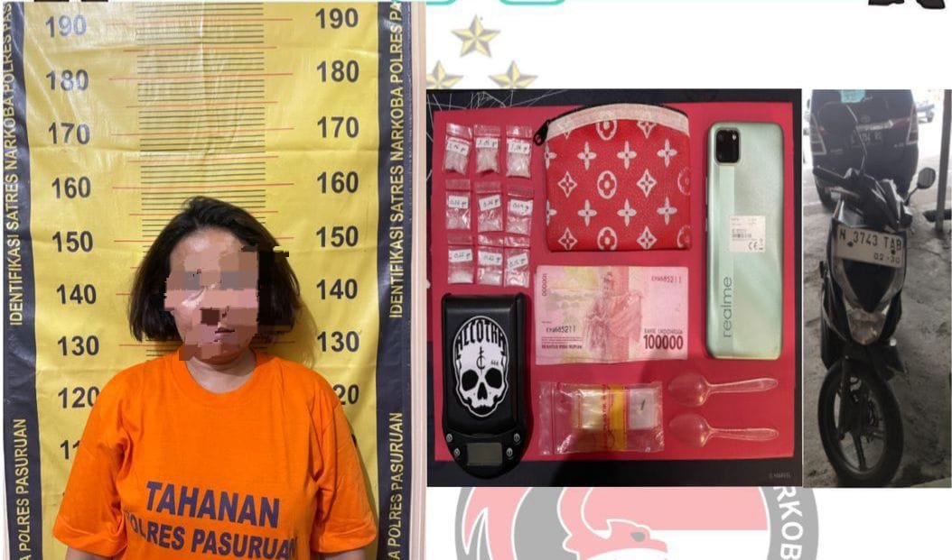 Tersangka Kasus Narkoba yang Ditangkap Polres Pasuruan