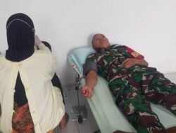 Koramil Probolinggo gelar Kerja Bakti dan Donor Darah