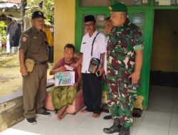 Koramil Krejengan Mengawal Penyaluran BLT DD Ekstrem Desa Binaan