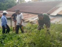 Sinergi TNI dan Warga, Babinsa Kronto Kompak Gelar Kerja Bakti