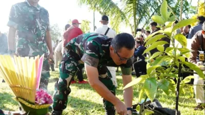 Kodam IX/Udayana dan Pemprov Bali Tanam Harapan Lewat Aksi Hijau Serentak