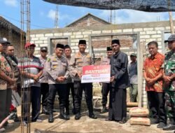 Tak Hanya Jaga Keamanan, Kapolres Kediri Kota Bantu Bangun Rumah Ibadah