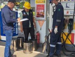 Disperindagperin Kota Bekasi Tera Ulang PU BBM di SPBU Shell Pondok Gede