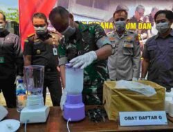 Kasdim 0819 Pasuruan Hadiri Pemusnahan Barang Bukti Inkracht di Kajari Kabupaten Pasuruan