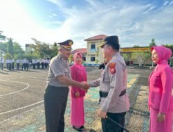Polres Kaur Gelar Upacara Kenaikan Pangkat