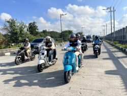 Bupati Subandi Ikut Meriahkan Scooter Riding di Lanudal Juanda