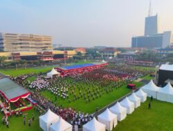 Soliditas Polda Jatim Bersama TNI dan Forkopimda Olahraga Bersama Sambut Hari Bhayangkara ke -79