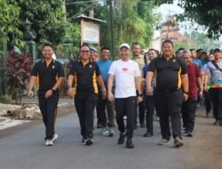 Olahraga Bersama Warnai Peringatan Hari Bhayangkara ke-79 di Mapolres Pasuruan