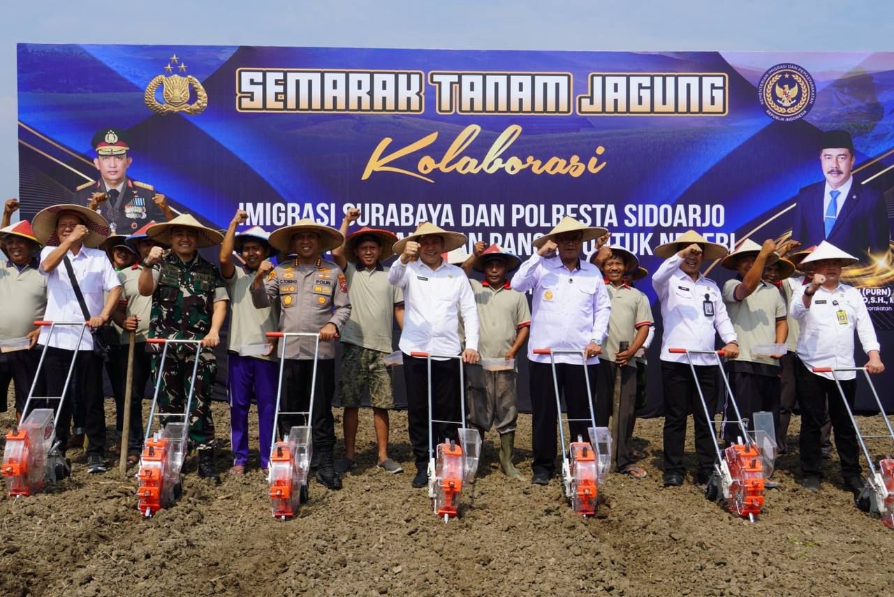 Kolaborasi lintas instansi terlihat dalam kegiatan “Semarak Tanam Jagung