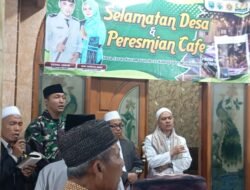 Babinsa Koramil Leces Hadiri  Selamatan Desa