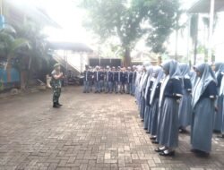 Danramil Gempol Berikan Pembekalan Wawasan Kebangsaan dan Kedisiplinan Kepada Siswa SMK Miftahul Huda