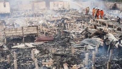 Kebakaran di Hari Raya Iduladha, 3.200 Warga Kapuk Muara Mengungsi