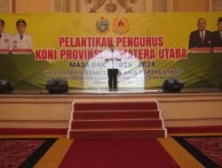 Bupati Asahan Hadiri Pelantikan Pengurus KONI Sumut 2025-2029