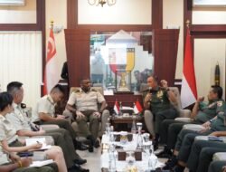 Pangdam V/Brawijaya Terima Kunjungan Komandan SAF Singapura