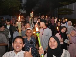 Sambut 1 Muharam, Lanud Husein Lestarikan Kearifan Lokal Melalui Pawai Obor