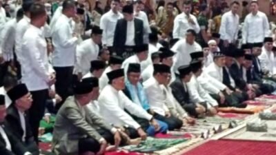 Prabowo Tunaikan Salat Iduladha Bersama Pejabat Negara di Istiqlal