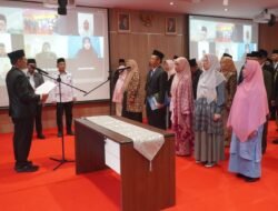 Rektor UIN Raden Fatah Palembang Lantik 52 Pejabat Akademik Baru