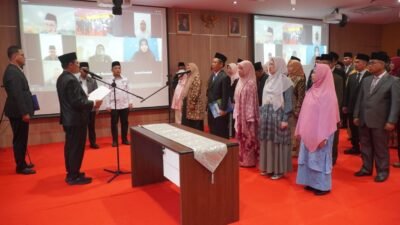 Rektor UIN Raden Fatah Palembang Lantik 52 Pejabat Akademik Baru