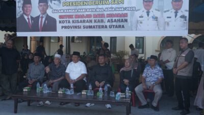 Bupati Asahan Serahkan Sapi Presiden RI ke Masjid Raya Kisaran