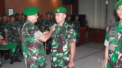 Kodim 0501/JP Sambut Perwira Baru di Tradisi Korps Raport