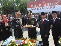 Momen HUT ke 79 Bhayangkara, Dandim 0819/Pasuruan Beri Surprise